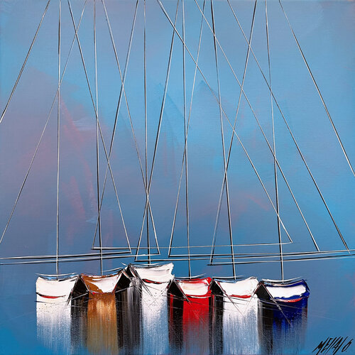 À l'unisson... (ESPRIT VOILE 2023) de Olivier Messas, Pintura a la venta en Singulart