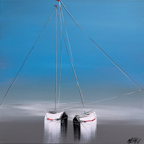 Juste ensemble... (ESPRIT VOILE 2023) van Olivier Messas, Schilderij te koop op Singulart