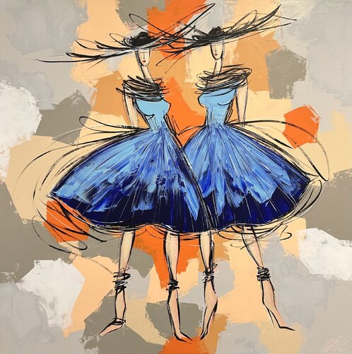 Les filles des îles... (2023) van Olivier Messas, Schilderij te koop op Singulart