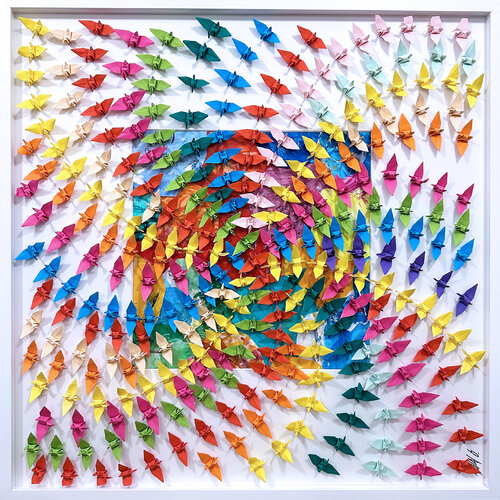 Freedom...  (ORIGAMI 2024) von Olivier Messas, Werk auf Papier kaufen auf Singulart