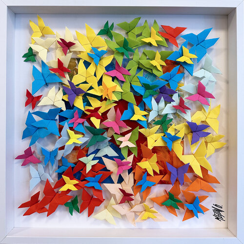 Tous les bonheurs...  (ORIGAMI 2023) von Olivier Messas, Werk auf Papier kaufen auf Singulart