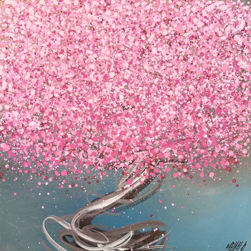 Sakura...  (SOUVENIRS DU SUD 2024) de Olivier Messas, Pintura a la venta en Singulart