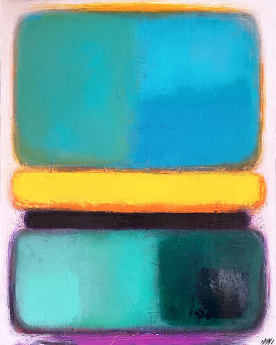 KYOTO... (GÉOMÉTRIE NOMADE 2024) von Olivier Messas, Malerei kaufen auf Singulart