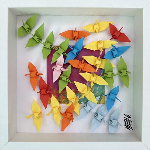 Fiesta... (ORIGAMI 2024) van Olivier Messas, Werk op papier te koop op Singulart