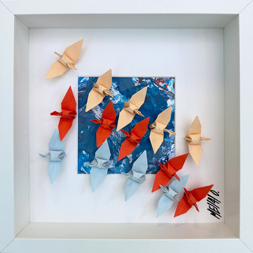 Un ciel de liberté... (ORIGAMI 2024) van Olivier Messas, Werk op papier te koop op Singulart
