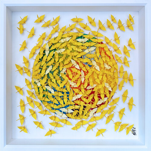 YOU ARE THE SUNSHINE...  (ORIGAMI 2024) van Olivier Messas, Werk op papier te koop op Singulart