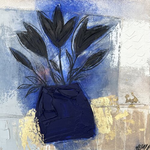 Le petit vase bleu… (PAYSAGE ABSTRAIT 2024) Olivier Messas