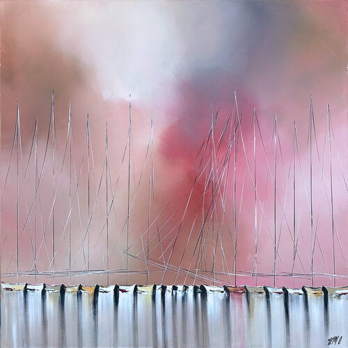 Douceurs en mer... (Esprit voile 2016) by Olivier Messas, 회화 for Sale on Singulart
