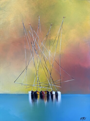Juste ensemble... (Esprit voile 2017) von Olivier Messas, Malerei kaufen auf Singulart