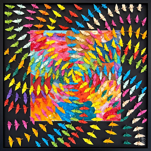 Liberté...  (ORIGAMI 2024) von Olivier Messas, Werk auf Papier kaufen auf Singulart