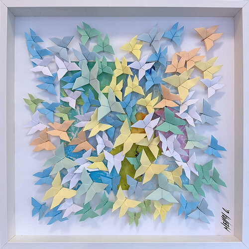 Sunlight...  (ORIGAMI 2024) von Olivier Messas, Werk auf Papier kaufen auf Singulart