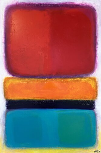 SÃO PAULO... (GÉOMÉTRIE NOMADE 2024) von Olivier Messas, Malerei kaufen auf Singulart