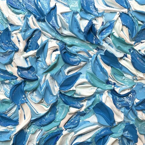 LE MYOSOTIS… (EXPRESSION LIBRE 2024) von Olivier Messas, Malerei kaufen auf Singulart