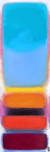 PHOENIX... (GÉOMÉTRIE NOMADE 2024) von Olivier Messas, Malerei kaufen auf Singulart