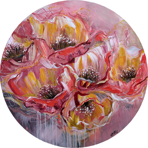 Le temps des magnolias… (JARDIN SECRET 2024) van Olivier Messas, Schilderij te koop op Singulart