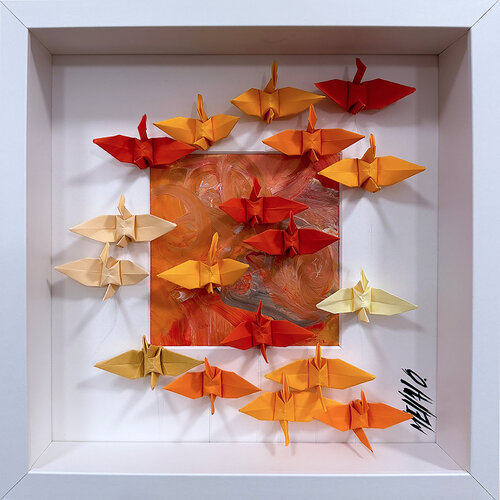 Vitalité... (ORIGAMI 2025) von Olivier Messas, Werk auf Papier kaufen auf Singulart