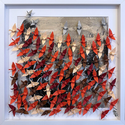 Prendre son envol...  (ORIGAMI 2025) von Olivier Messas, Werk auf Papier kaufen auf Singulart