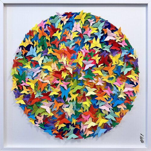 Happy day...  (ORIGAMI 2025) van Olivier Messas, Werk op papier te koop op Singulart