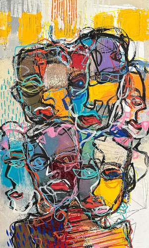 Diversité... II (VISAGE & FACE 2025) von Olivier Messas, Malerei kaufen auf Singulart