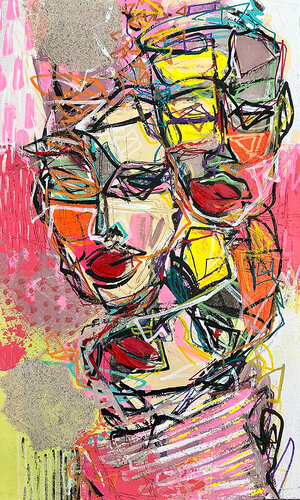 Diversité... IV (VISAGE & FACE 2025) von Olivier Messas, Malerei kaufen auf Singulart