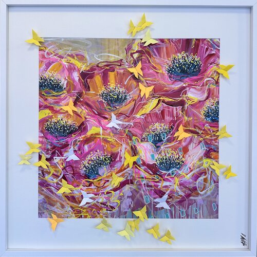 Happiness...  (ORIGAMI 2025) von Olivier Messas, Werk auf Papier kaufen auf Singulart