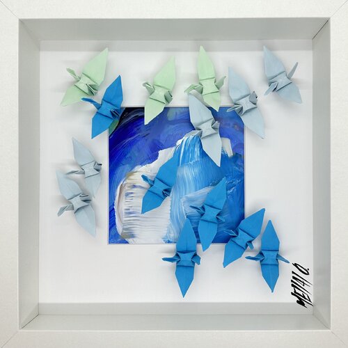 La belle envolée… (ORIGAMI 2025) von Olivier Messas, Werk auf Papier kaufen auf Singulart
