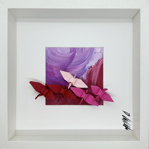 L’envolée romantique… (ORIGAMI 2025) von Olivier Messas, Werk auf Papier kaufen auf Singulart