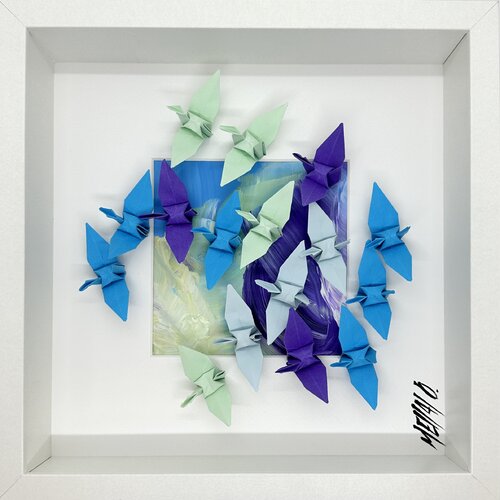 Un vent de fraîcheur… (ORIGAMI 2025) von Olivier Messas, Werk auf Papier kaufen auf Singulart