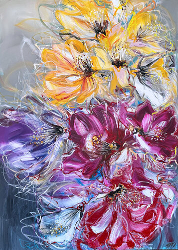 Souffle vital… (JARDIN SECRET 2025) di Olivier Messas, Pittura in vendita su Singulart