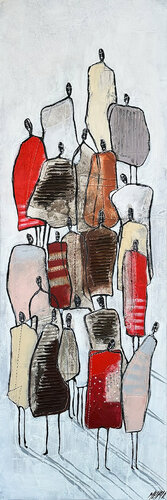 Together... I (VISAGE & FACE 2025) von Olivier Messas, Malerei kaufen auf Singulart