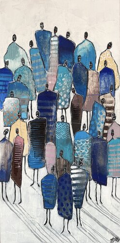 Les uns avec les autres… (VISAGE & FACE 2025) von Olivier Messas, Malerei kaufen auf Singulart