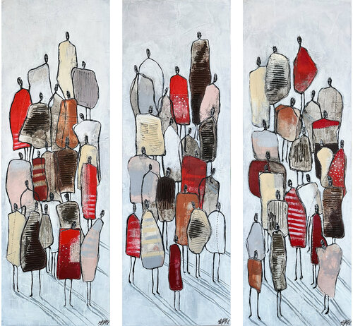 COMPOSITION "Together" (VISAGE & FACE 2025) van Olivier Messas, Schilderij te koop op Singulart