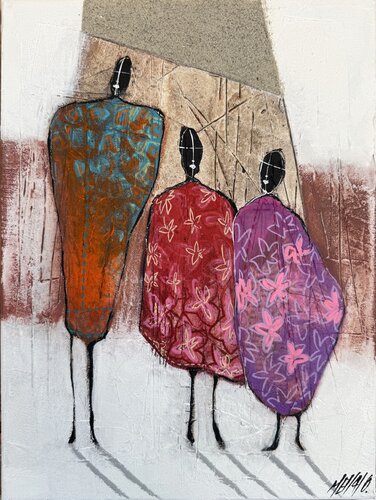 Il était une fois une famille…  (VISAGE & FACE 2025) von Olivier Messas, Malerei kaufen auf Singulart