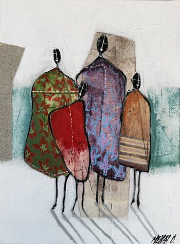 Il était une fois une famille… II (VISAGE & FACE 2025) von Olivier Messas, Malerei kaufen auf Singulart