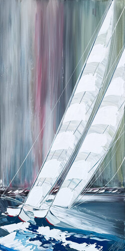 La traversée à deux... (ESPRIT VOILE 2025) van Olivier Messas, Schilderij te koop op Singulart