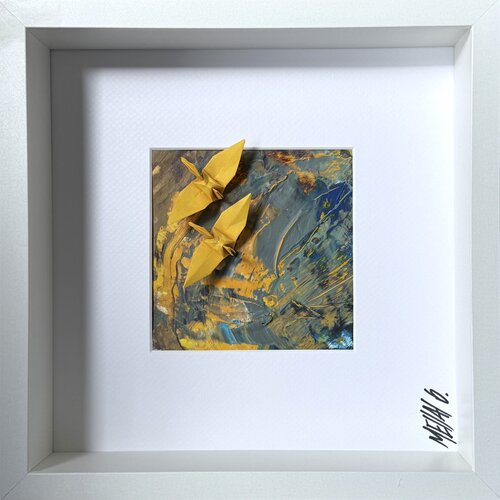 Horizon d’or… (ORIGAMI 2025) von Olivier Messas, Werk auf Papier kaufen auf Singulart