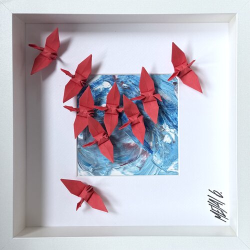 Un océan de liberté… (ORIGAMI 2025) van Olivier Messas, Werk op papier te koop op Singulart