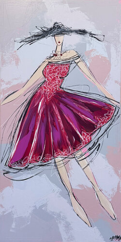 La danseuse de ballet... (EN SCÈNE 2025) by Olivier Messas, 회화 for Sale on Singulart