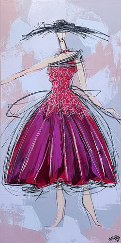 La danseuse de French Cancan... (EN SCÈNE 2025) by Olivier Messas, 회화 for Sale on Singulart