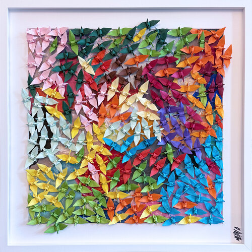 Éclat de liberté...  (ORIGAMI 2025) von Olivier Messas, Werk auf Papier kaufen auf Singulart