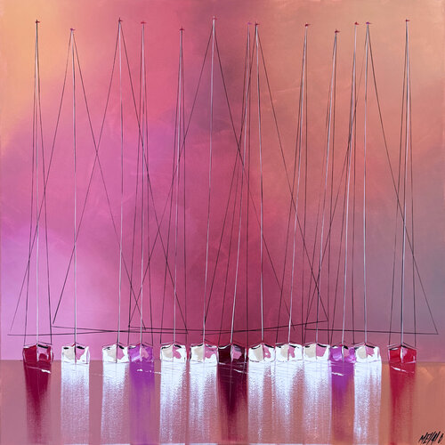 L'aube des possibles... (ESPRIT VOILE 2025) van Olivier Messas, Schilderij te koop op Singulart