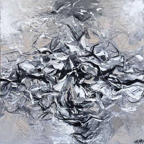Le cri des mouettes… (PAYSAGE ABSTRAIT 2026) von Olivier Messas, Malerei kaufen auf Singulart