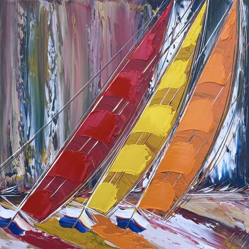 Couleurs du sud… (ESPRIT VOILE 2026) by Olivier Messas, 회화 for Sale on Singulart
