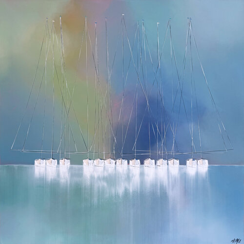 Un matin en Bretagne… (ESPRIT VOILE 2026) by Olivier Messas, Painting for Sale on Singulart