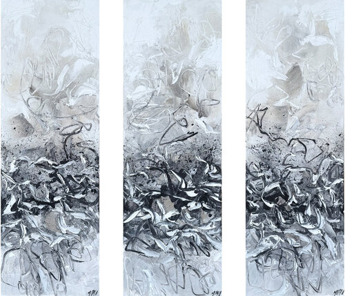 L'envolée des goélands… (PAYSAGE ABSTRAIT 2026) by Olivier Messas, Painting for Sale on Singulart