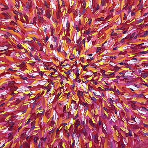 Vibrations ardentes… (EXPRESSION LIBRE 2026) by Olivier Messas, Painting for Sale on Singulart