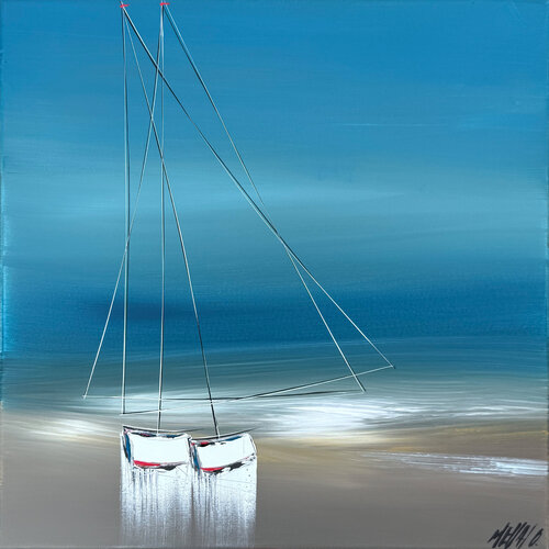 Juste à deux… (ESPRIT VOILE 2026) van Olivier Messas, Schilderij te koop op Singulart