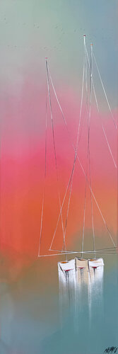 Jamais deux sans trois… (ESPRIT VOILE 2026) van Olivier Messas, Schilderij te koop op Singulart