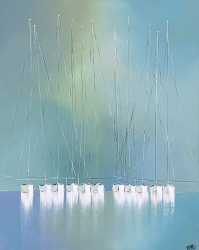 Sérénité… (ESPRIT VOILE 2026) par Olivier Messas, Peinture en vente sur Singulart
