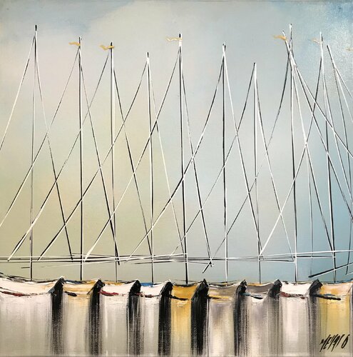 Les uns contres les autres... V (2017) di Olivier Messas, Pittura in vendita su Singulart